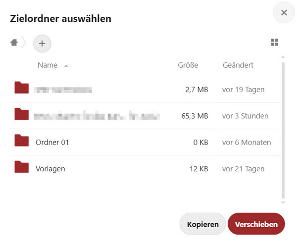 Ordner wählen